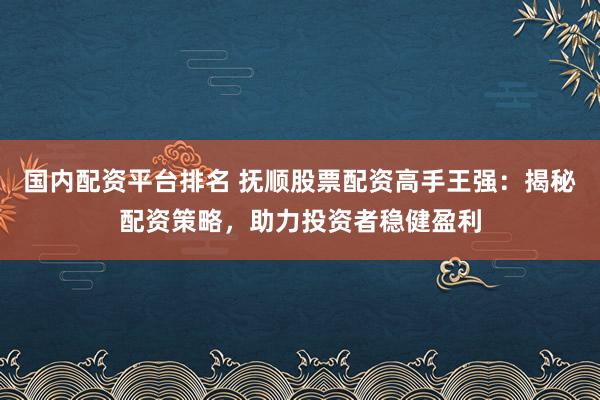 国内配资平台排名 抚顺股票配资高手王强：揭秘配资策略，助力投资者稳健盈利