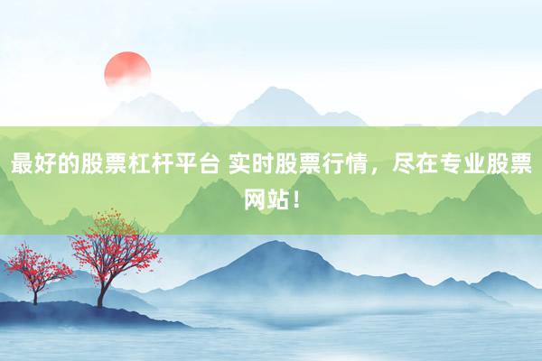 最好的股票杠杆平台 实时股票行情，尽在专业股票网站！