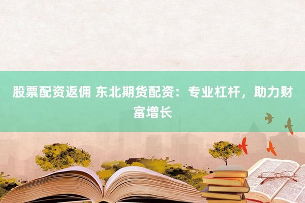 股票配资返佣 东北期货配资：专业杠杆，助力财富增长